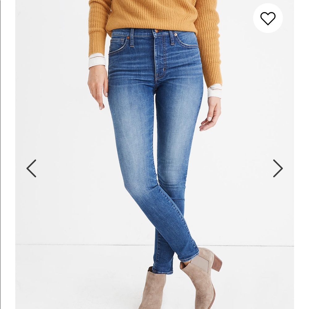 Madewell 9 inch mid rise skinny jeans